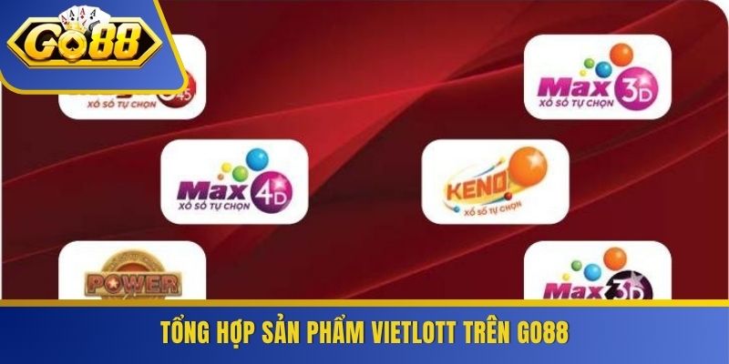 Tổng hợp sản phẩm Vietlott trên GO88