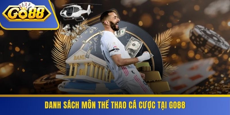 Danh sách môn thể thao cá cược tại GO88